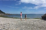 Family on a beach