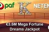 Игрок казино Paf выиграл джекпот NetEnt в размере 3,5 млн. евро
