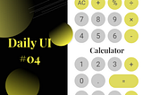 Daily UI #04 | Calculator計算機
