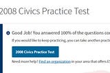 CIVICS PRACTICE TEST