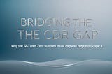 Bridging the CDR Gap: Why the SBTi Net Zero Standard Must Expand Beyond Scope 1