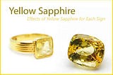 Effects of Pukhraj (Yellow Sapphire)on Each Zodiac Sign