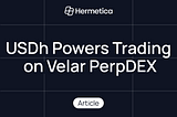 USDh Powers Trading on Velar PerpDEX