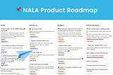 Introducing the NALA Product Roadmap 🚀