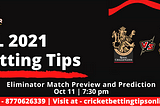 ipl betting tips for rcb vs kkr