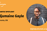 Community Grant Program — interview with Aljumaine Gayle
