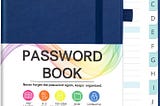 Password Book with Alphabetical Tabs