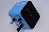 A travel adapter
