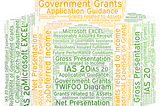 Word Art on Government Grants