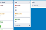 Creating task dependencies and organizing cards in Trello