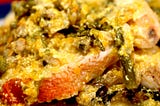 Ghiotta di gallinella con asparagi verdi, zucca e vongole