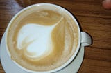 A cup of cappaccino coffee