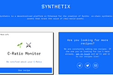 Recipe #6: Track your C-Ratio on Synthetix