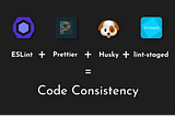 Maintain code consistency using ESLint, Prettier, husky and lint-staged