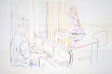 Handmade drawing made by Manuel Olias