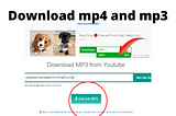 YouTube Converter into mp4 and mp3