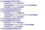 No default record type specified for recordTypeVisibility.