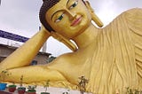 The Golden Buddha in Bodhgaya