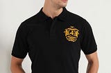 Colter Men’s Cotton Lycra Black Twentee4 Polo Shirt