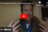 One daily reminder to transform your entire life: #mayitbeofbenefit {Video}