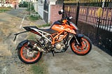 First month with KTM Duke 390