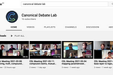 Canonical Debate Lab Hangouts