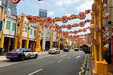 Photo by Author — The Approach to Chinatown — 兰州拉面 Chinatown, Singapore