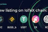 Cyclone Will Support Anonymity for Five New Assets on IoTeX Chain on Nov. 17, 2021