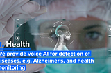 OTO’s AI technology is already being used for the detection of early onset Alzheimer’s Disease
