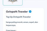 Top Up Octopath Traveler Murah via Pulsa