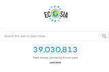 Our company, Ecosia, makes 10 million in revenues.