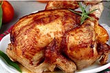 Very tasty and beautiful baked whole chicken