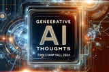 An AI-generated image that says “Geneerative AI Thoughts Timestamp Fall 2024” (yes, it did make a typo)