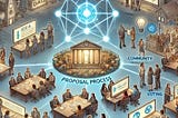 AI generated image depicting the proposal process in a DAG