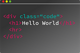 A screenshot of HTML code