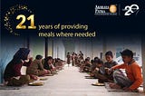 21 years of providing meals where needed