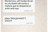 En el chat de amigos