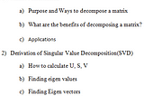 Understanding of Matrix Factorization (MF) and Singular Value Decomposition (SVD)