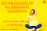 MaGet 15% Discount On Management Assignments