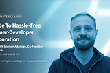 A Guide To Hassle-Free Designer-Developer Collaboration. Webinar with Szymon Adamiak, Co-Founder, Hype4 Mobile Thu, January 27, 2022 at 16:00 UTC. Register now — you’ll get a recording even if you can’t attend it!