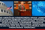 Pismo američkog Kongresmena Douga Lamborna premijeru Plenkoviću zahtijeva odgovore o blokiranim…