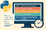 Time Blocking Optimized with Python.