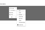 So I made… context menu library for web apps.