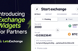 Introducing Exchange Widgets for LetsExchange Partners