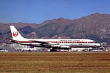 JAL McDonnell Douglas DC-8 on a runway