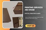 Digital Printing Services Abu Dhabi Dubai