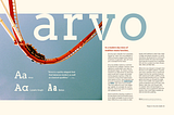 Arvo: Typeface Spread