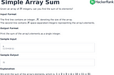 HackerRank Problem