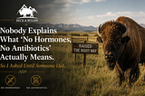 Nobody Explains What “No Hormones, No Antibiotics” Actually Means. So I Asked Until Someone Did.