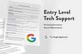 How To Improve An Entry Level Tech Support Resume with Rezi